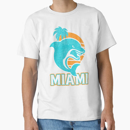 Dolphin Bold Football Fan Art T-Shirt - Streetwear Style Unisex - T-Shirt, Sweatshirt, Hoodie