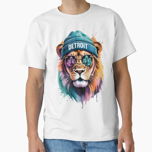Detroit Lion T-Shirt - Novelty Apparel Men Women - T-Shirt, Sweatshirt, Hoodie
