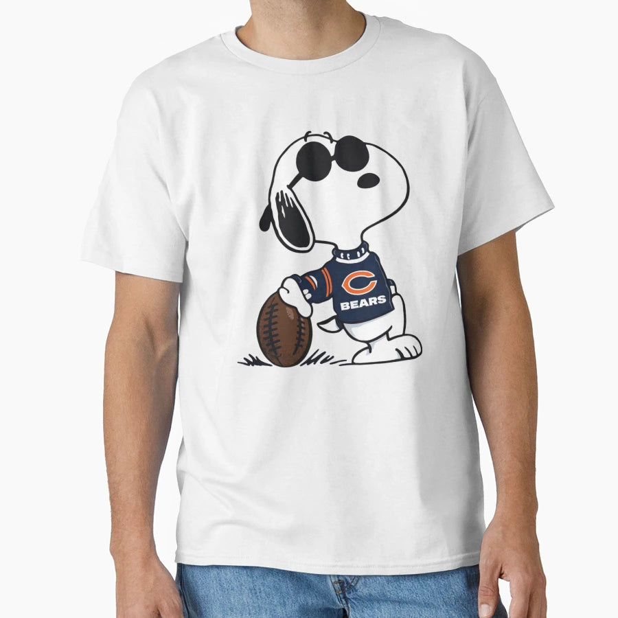 Joe Snoopy Chicago Bears T-Shirt - Aesthetic Graphic Men Women - T-Shirt, Sweatshirt, Hoodie