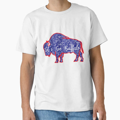 Lets Go Buffalo Football Lovers New T-Shirt - Custom Art Print Men Women - T-Shirt, Sweatshirt, Hoodie