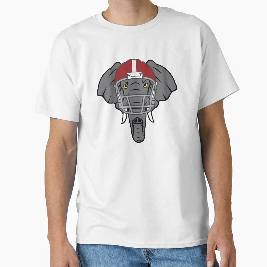 Angry Elephant Helmet T-Shirt - Novelty Apparel Unisex - T-Shirt, Sweatshirt, Hoodie