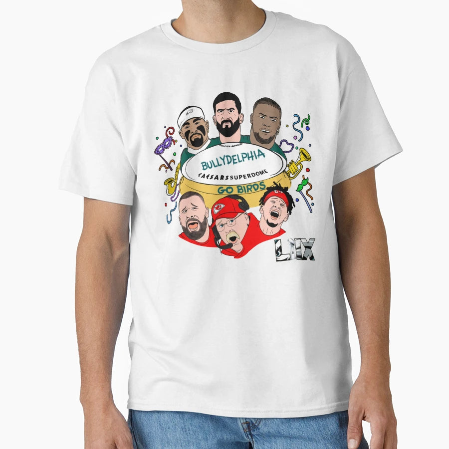 Bullydelphia Superbowl T-Shirt - Custom Art Print Men Women - T-Shirt, Sweatshirt, Hoodie
