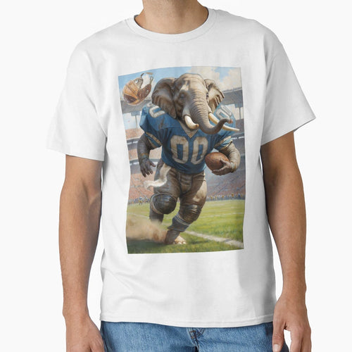 Copy Old School Gridiron Elephant Mascot T-Shirt - Unique Graphic Unisex - T-Shirt, Sweatshirt, Hoodie