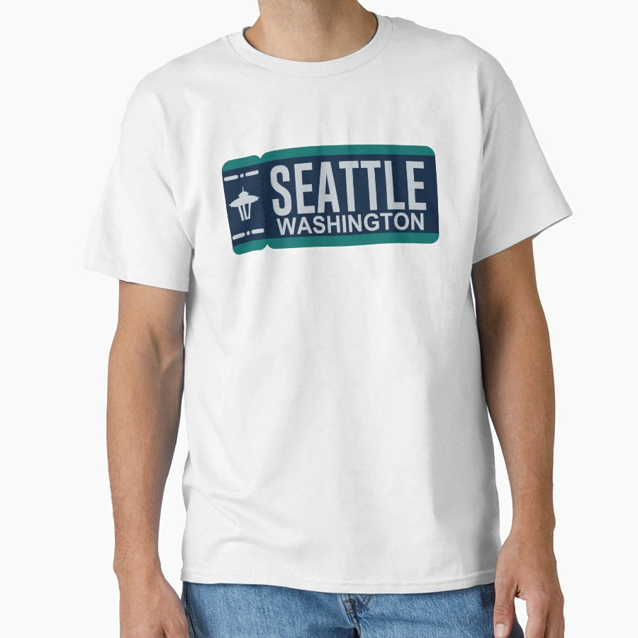 Seattle Ticket T-Shirt - Trendy Graphic Men Women - T-Shirt, Sweatshirt, Hoodie