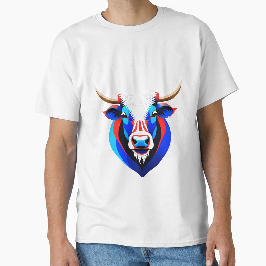 United States Patriotic Bull Head T-Shirt - Novelty Apparel Men Women - T-Shirt, Sweatshirt, Hoodie