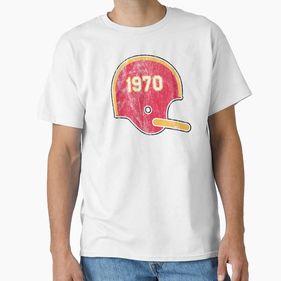Kansas City Chiefs Year Founded Helmet T-Shirt - Custom Art Print Men Women - T-Shirt, Sweatshirt, Hoodie