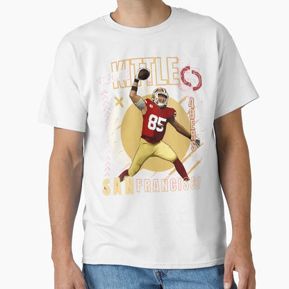 George Krieger Sport Kittle Heart 49Ers T-Shirt - Custom Art Print Unisex - T-Shirt, Sweatshirt, Hoodie