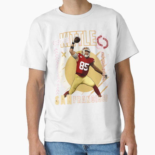George Krieger Sport Kittle Heart 49Ers T-Shirt - Custom Art Print Unisex - T-Shirt, Sweatshirt, Hoodie