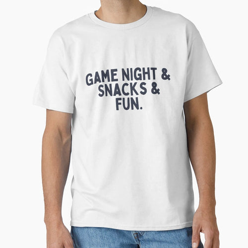 Game Night Snacks Fun T-Shirt - Trendy Graphic for Adults - T-Shirt, Sweatshirt, Hoodie