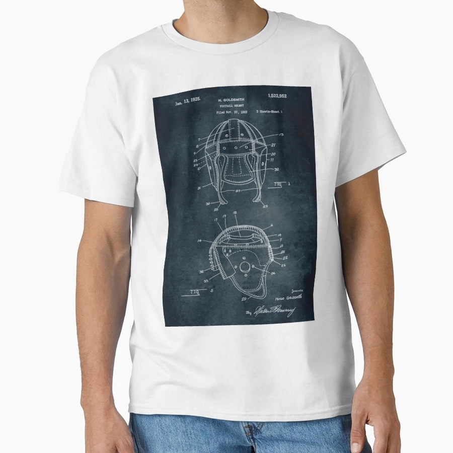 1922 Football Helmet T-Shirt - Minimalist Print for Adults - T-Shirt, Sweatshirt, Hoodie