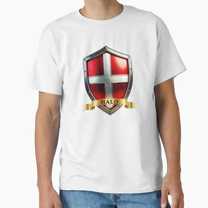 Hald Denmark Heritage Crest Emblem T-Shirt - Trendy Graphic Men Women - T-Shirt, Sweatshirt, Hoodie