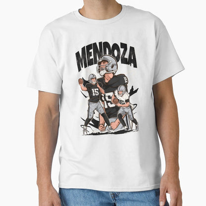 Fernando Mendoza Las Vegas Cartoon T-Shirt - Minimalist Print Men Women - T-Shirt, Sweatshirt, Hoodie
