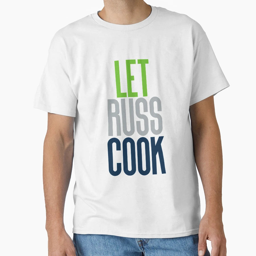 Pack Let Russ Cook Seattle Football T-Shirt - Custom Art Print Unisex - T-Shirt, Sweatshirt, Hoodie