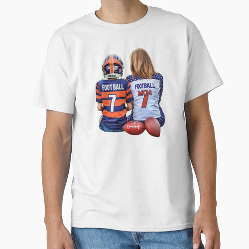 Football Mom T-Shirt - Minimalist Print for Adults - T-Shirt, Sweatshirt, Hoodie