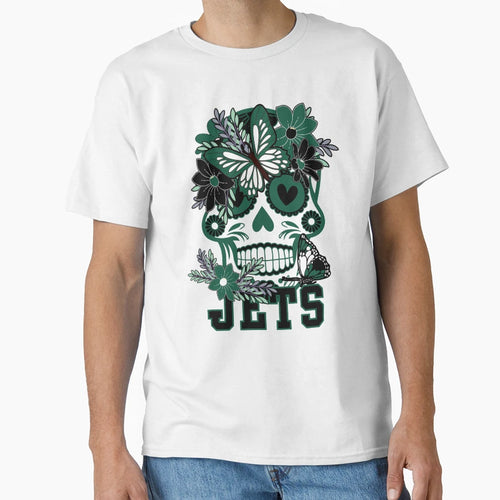 New York Jets Scull T-Shirt - Novelty Apparel Men Women - T-Shirt, Sweatshirt, Hoodie