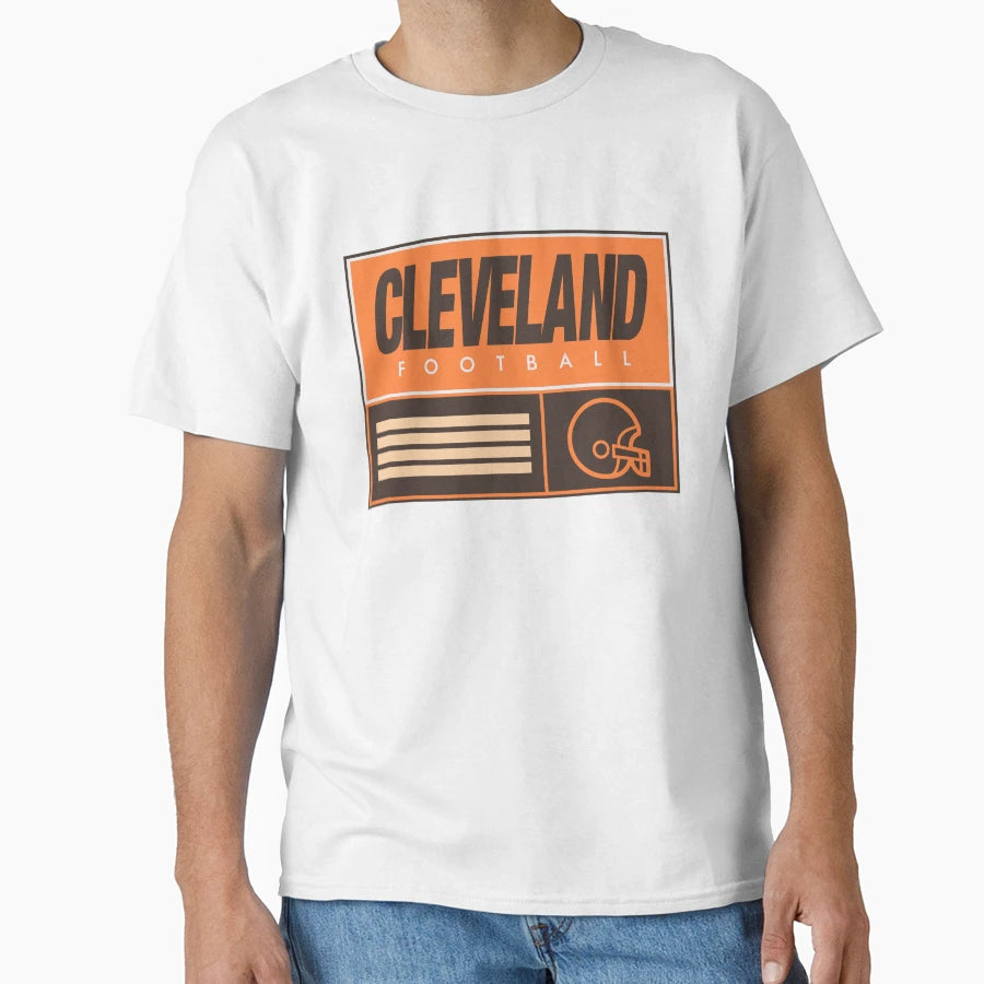 Cleveland Football T-Shirt - Novelty Apparel for Adults - T-Shirt, Sweatshirt, Hoodie