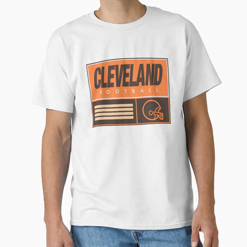 Cleveland Football T-Shirt - Novelty Apparel for Adults - T-Shirt, Sweatshirt, Hoodie
