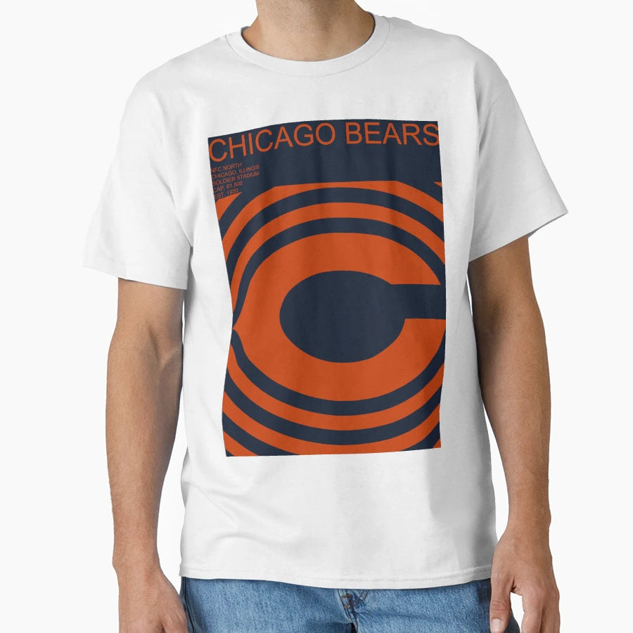 Bears Geometric Minimal T-Shirt - Casual Everyday Wear for Adults - T-Shirt, Sweatshirt, Hoodie