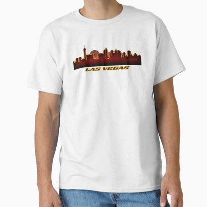 Las Vegas Skyline T-Shirt - Aesthetic Graphic for Adults - T-Shirt, Sweatshirt, Hoodie