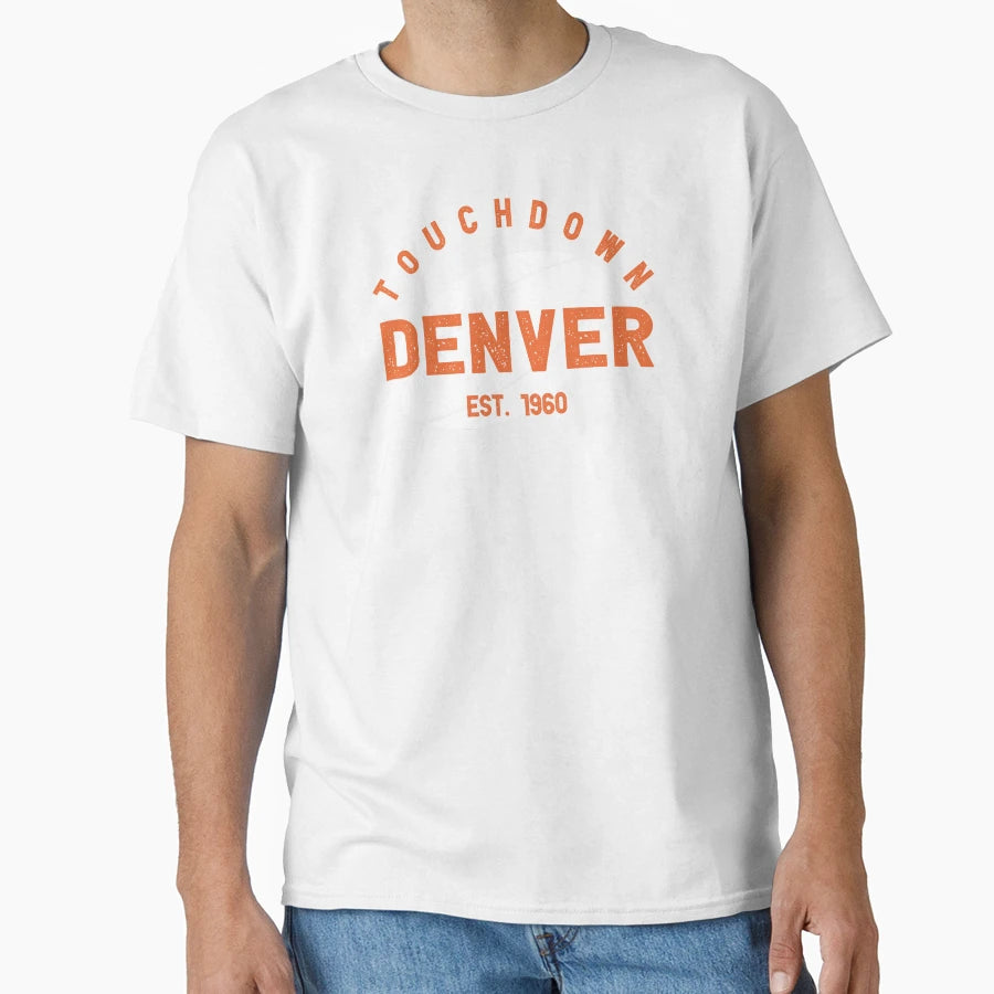 Denver Football Team Kickoff T-Shirt - Custom Art Print for Adults - T-Shirt, Sweatshirt, Hoodie