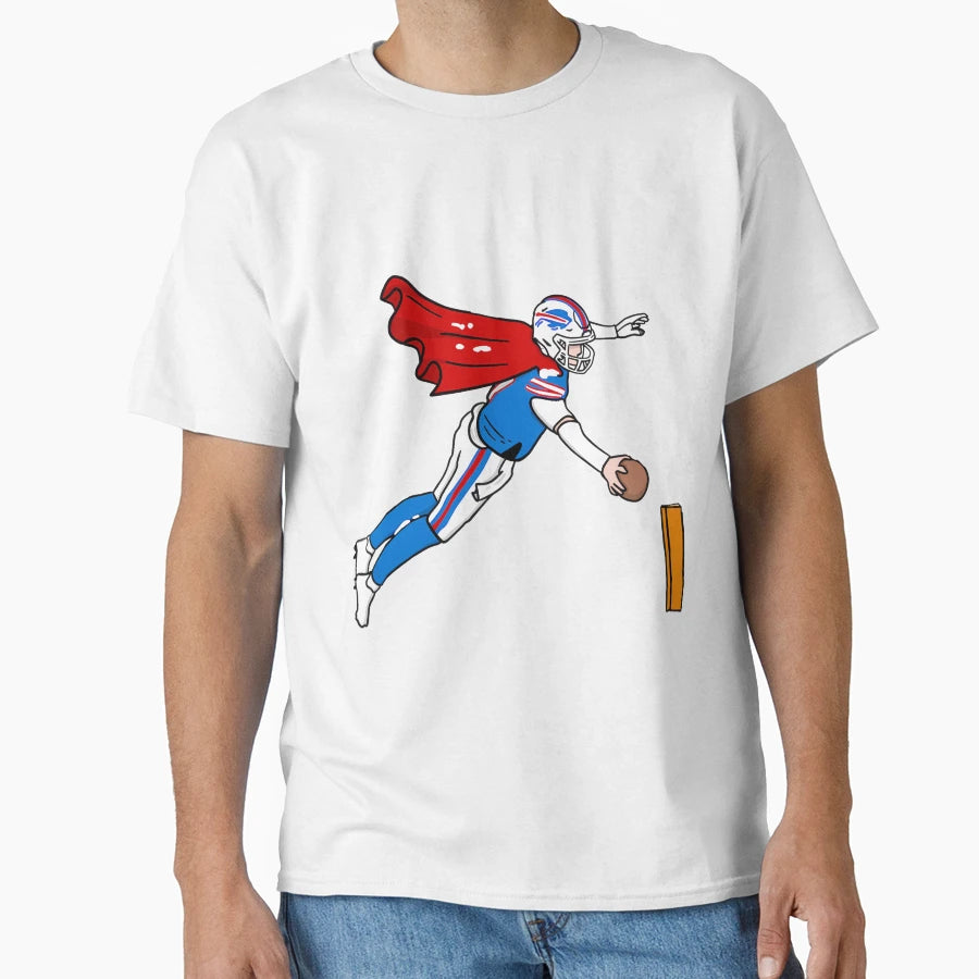 Super Buffalo Football Hero Dive T-Shirt - Graphic Print Unisex - T-Shirt, Sweatshirt, Hoodie