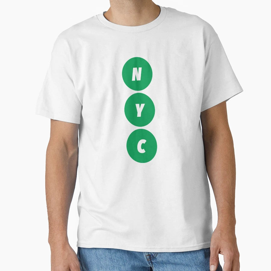 Nyc Green Vertical T-Shirt - Unique Graphic for Adults - T-Shirt, Sweatshirt, Hoodie