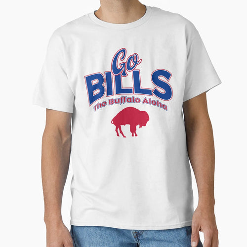 Go Bills Buffalo Aloha T-Shirt - Novelty Apparel for Adults - T-Shirt, Sweatshirt, Hoodie