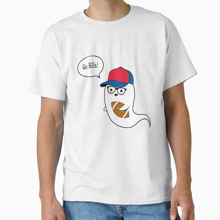 Buffalo Bills Ghost T-Shirt - Fun Novelty Design Men Women - T-Shirt, Sweatshirt, Hoodie