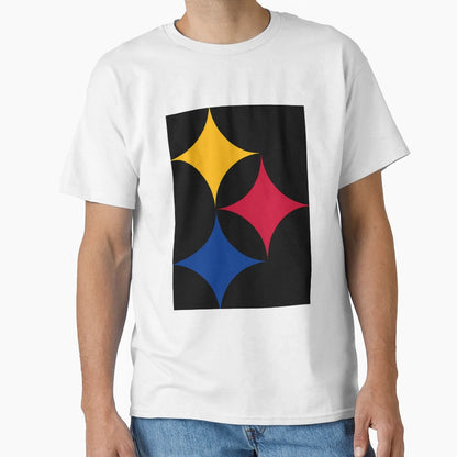 S T E E L E R S Geometric Minimal T-Shirt - Graphic Print for Adults - T-Shirt, Sweatshirt, Hoodie