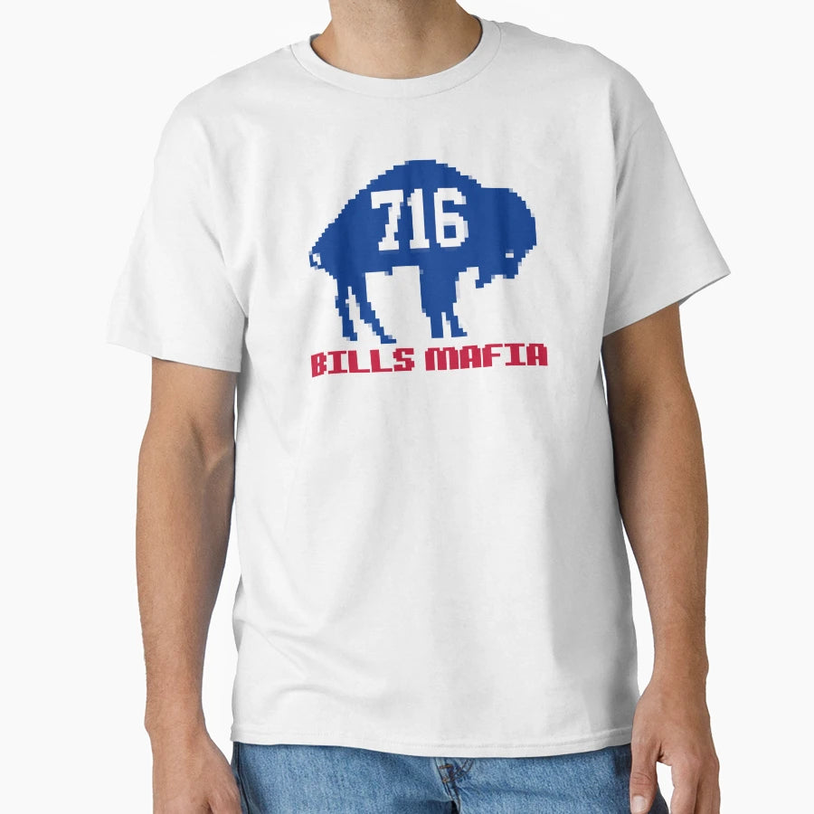 Bills Mafia Pixels 2023 T-Shirt - Fun Novelty Design Men Women - T-Shirt, Sweatshirt, Hoodie