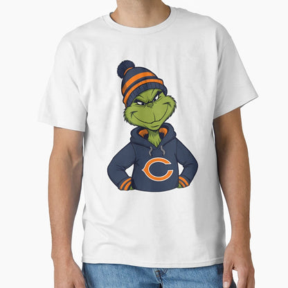 Grinch Chicago Bears Funny Nfl Chica T-Shirt - Unique Graphic Men Women - T-Shirt, Sweatshirt, Hoodie