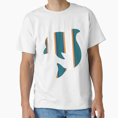 Fins Dolphin Gift T-Shirt - Aesthetic Graphic Men Women - T-Shirt, Sweatshirt, Hoodie