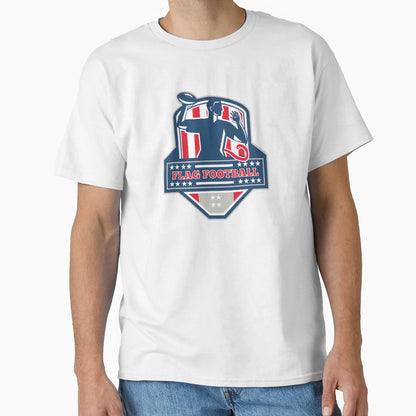 Flag Football Players Funny Humorous T-Shirt - Unique Graphic Unisex - T-Shirt, Sweatshirt, Hoodie