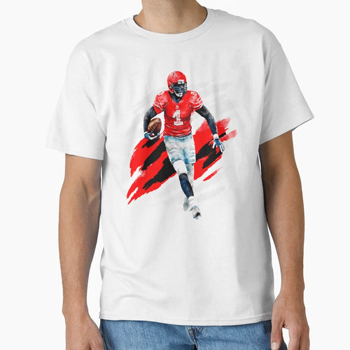 American Football Player Dynamic T-Shirt - Minimalist Print Unisex - T-Shirt, Sweatshirt, Hoodie