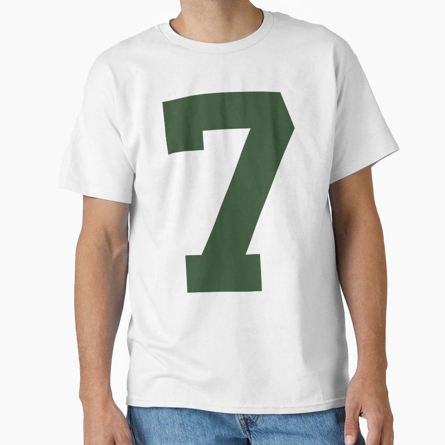 Number 7 Dark Green One Sports T-Shirt - Casual Everyday Wear Unisex - T-Shirt, Sweatshirt, Hoodie