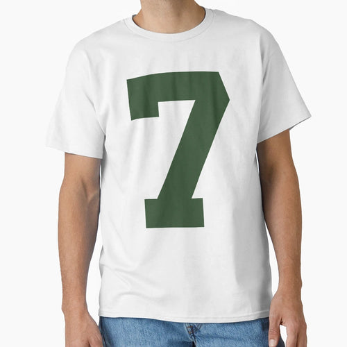Number 7 Dark Green One Sports T-Shirt - Casual Everyday Wear Unisex - T-Shirt, Sweatshirt, Hoodie