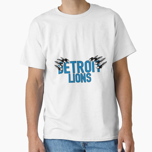 Art Detroit Lions T-Shirt - Minimalist Print for Adults - T-Shirt, Sweatshirt, Hoodie