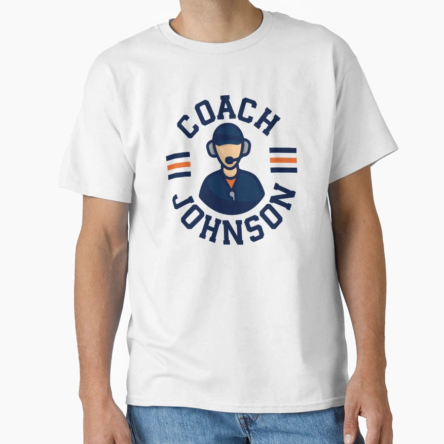 Chicago Bears Coach Ben Johnson Full T-Shirt - Novelty Apparel Unisex - T-Shirt, Sweatshirt, Hoodie