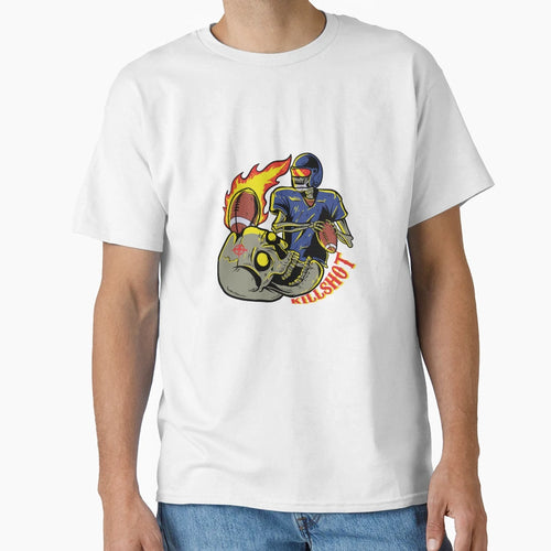 Killshot American Football Player T-Shirt - Minimalist Print Men Women - T-Shirt, Sweatshirt, Hoodie