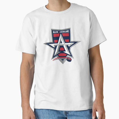 Americans Allen Hockey Logo T-Shirt - Casual Everyday Wear Men Women - T-Shirt, Sweatshirt, Hoodie