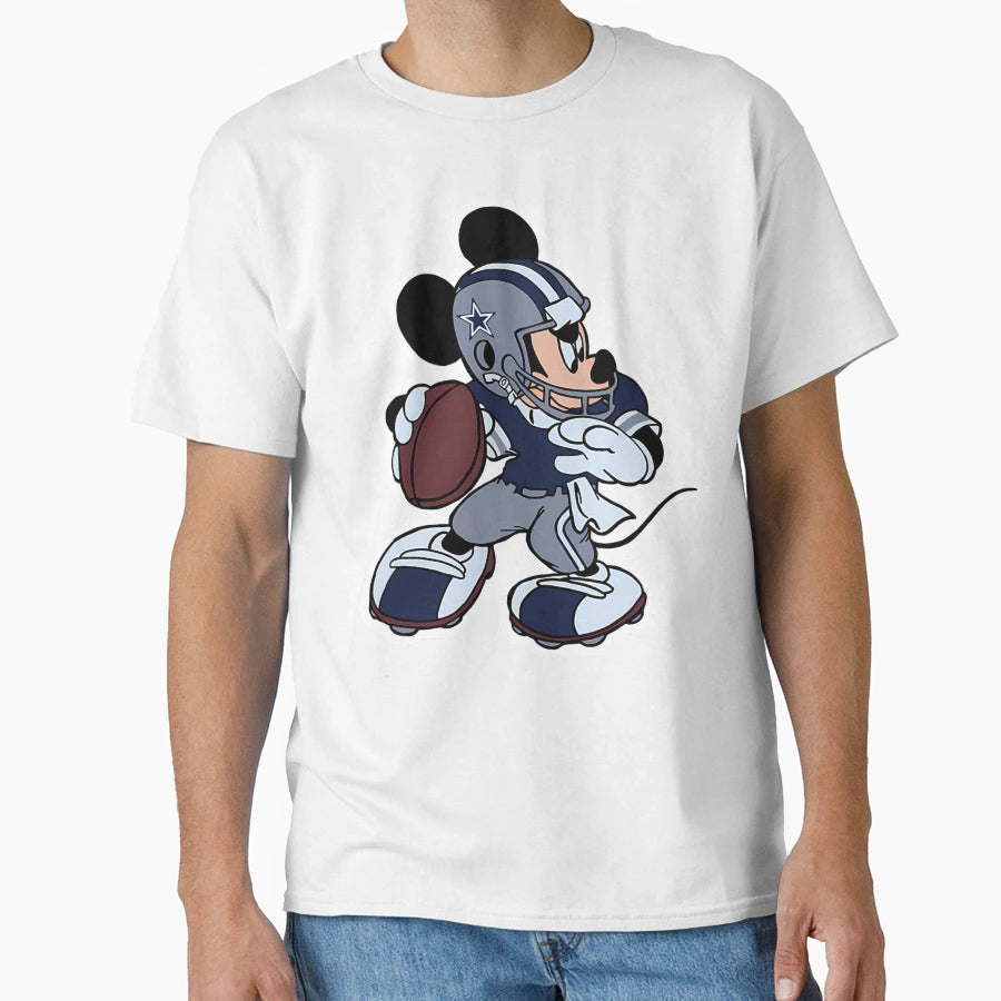 Mouse As Cowboys Football Player T-Shirt - Unique Graphic Unisex - T-Shirt, Sweatshirt, Hoodie