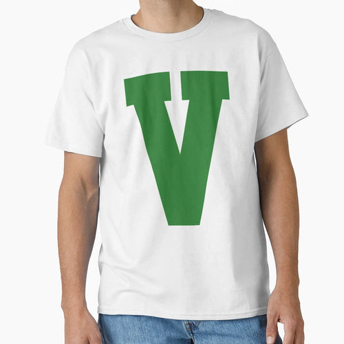 Alphabet Green V Sports Letter V T-Shirt - Unique Graphic Unisex - T-Shirt, Sweatshirt, Hoodie