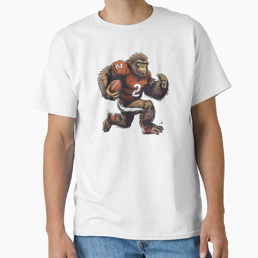 Bigfoot American Football T-Shirt - Casual Everyday Wear Men Women - T-Shirt, Sweatshirt, Hoodie