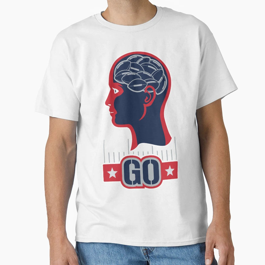 American Football My Brain T-Shirt - Graphic Print Men Women - T-Shirt, Sweatshirt, Hoodie