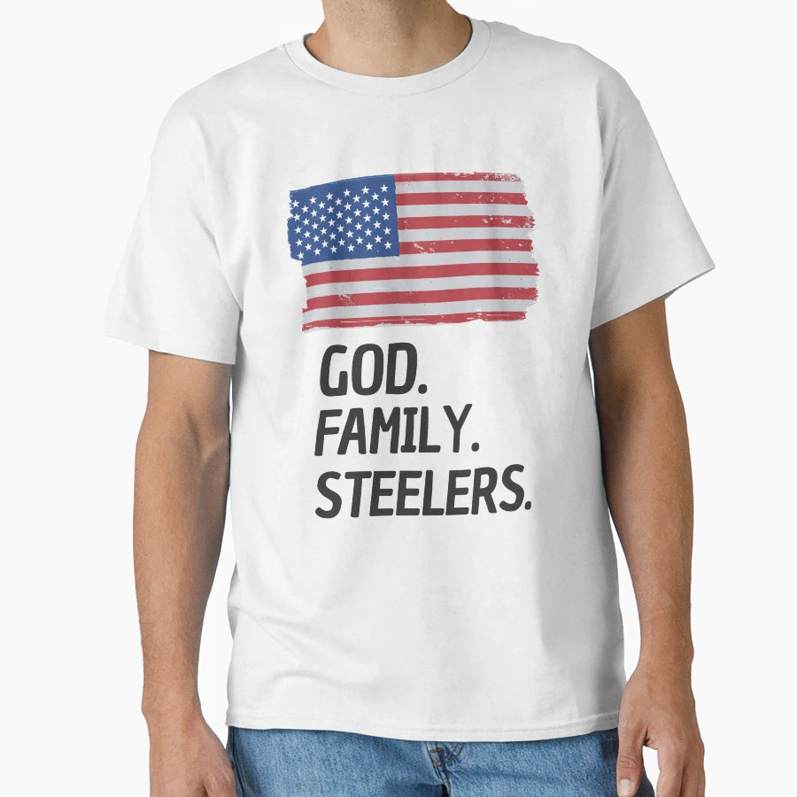 God Family Steelers Veterans Day T-Shirt - Fun Novelty Design Men Women - T-Shirt, Sweatshirt, Hoodie
