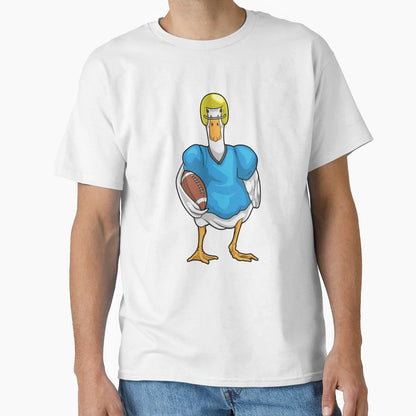 Duck American Football Helmet T-Shirt - Trendy Graphic Men Women - T-Shirt, Sweatshirt, Hoodie
