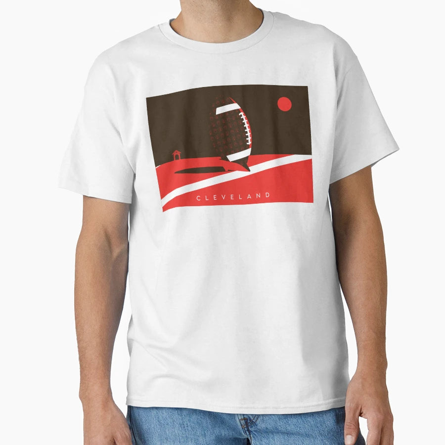 Cleveland Football Nfl Fan Art T-Shirt - Novelty Apparel for Adults - T-Shirt, Sweatshirt, Hoodie