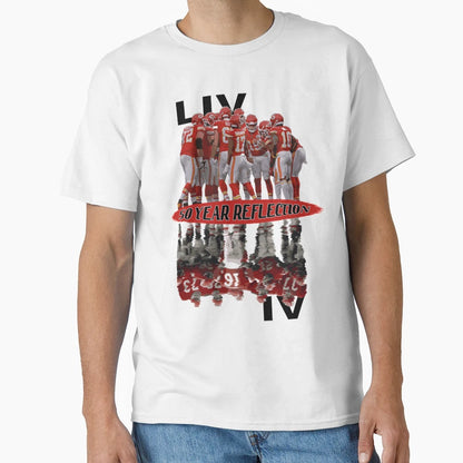 Chiefs Super Bowl Reflection T-Shirt - Minimalist Print Unisex - T-Shirt, Sweatshirt, Hoodie