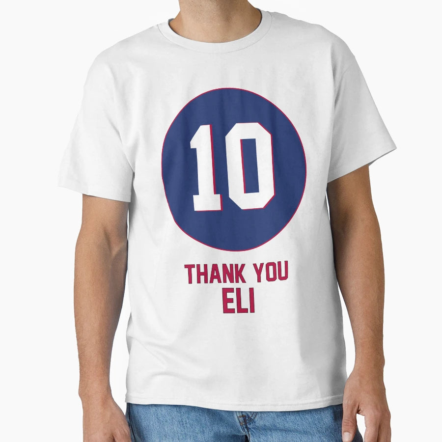 Eli Manning Thank You Eli New York T-Shirt - Graphic Print for Adults - T-Shirt, Sweatshirt, Hoodie