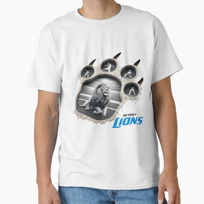 Roar Game Detroit Lions Paw Stadium Art T-Shirt - Graphic Print for Adults - T-Shirt, Sweatshirt, Hoodie